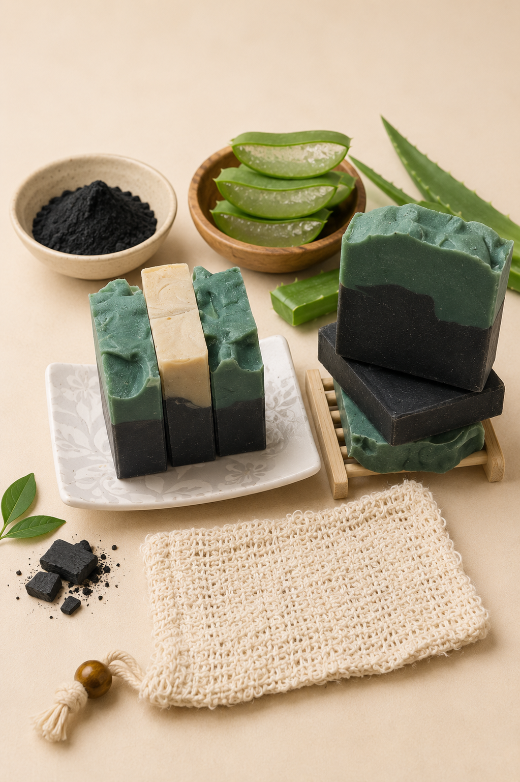 Charcoal Aloe Vera Soap Bar